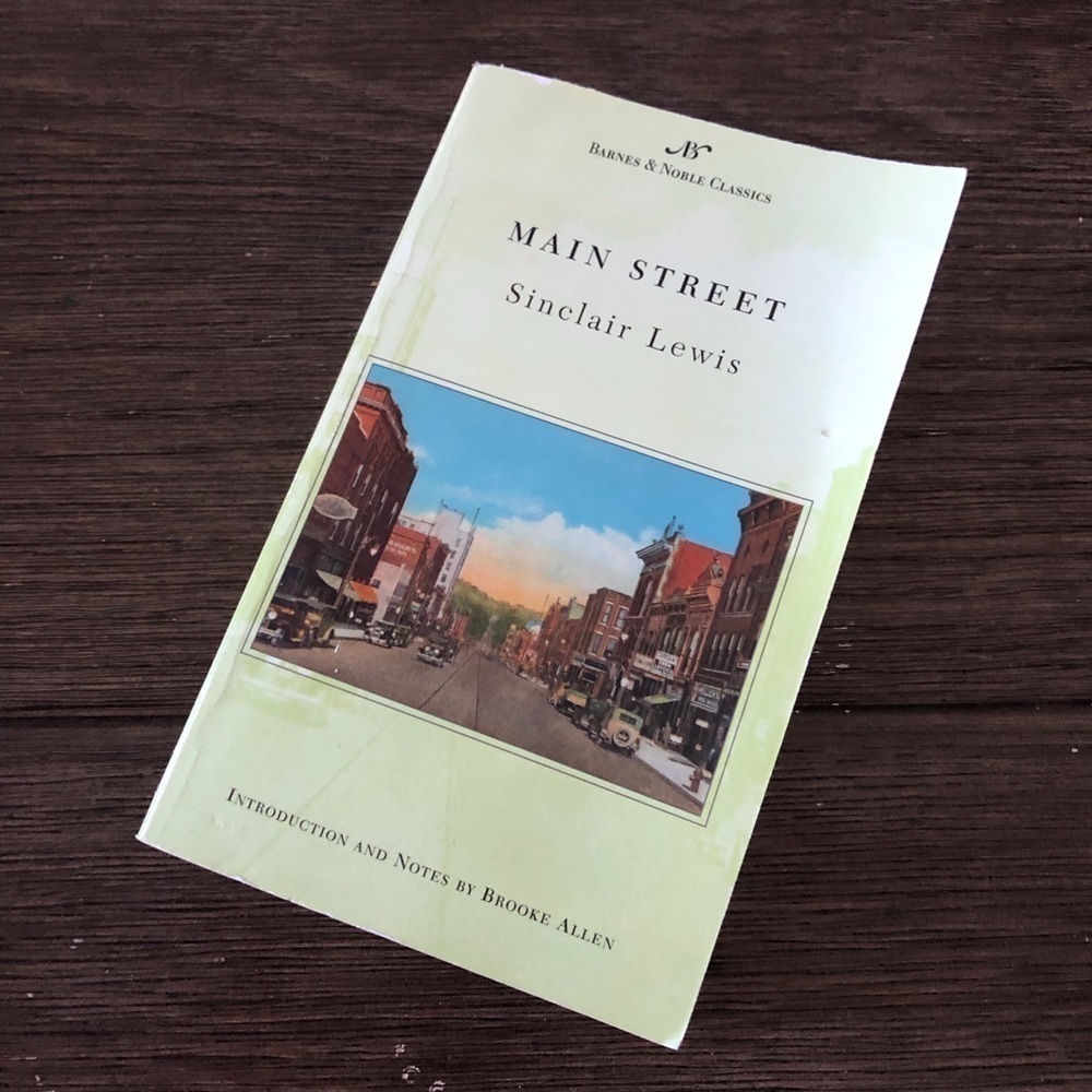 Main Street by: Sinclair Lewis paperback book